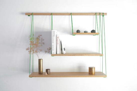 Creative-rope-and-wood-wall-shelves
