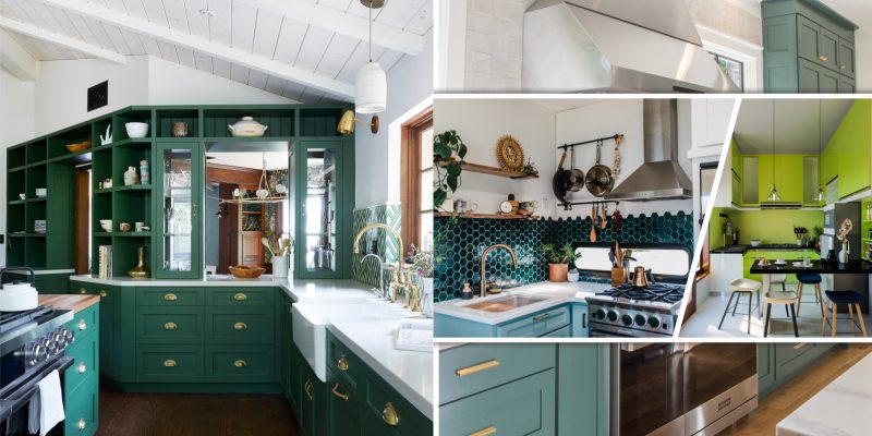 Green kitchen design ideas to enliven your cooking space2