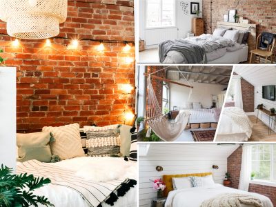 Marvelous bedroom with bricks ideas that show natural beauty and easy warmth fi