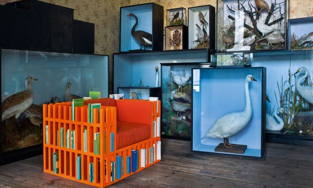 Orange-bibliochaise