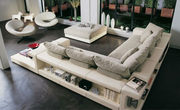 Contemporary-living-room-furniture-ideas-leather-and-fabric-sofa-storage-space