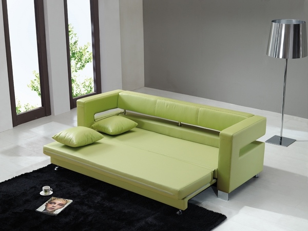 Latest-sofa-beds-ideas-living-room-furniture-green-leather-sofa-bed