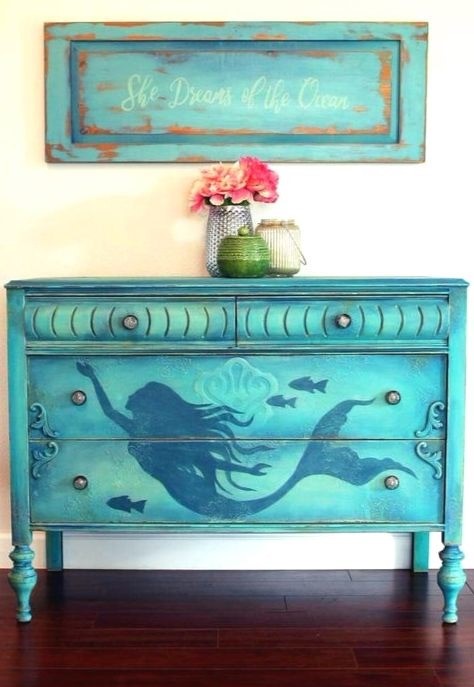 Painted-mermaid-dresser