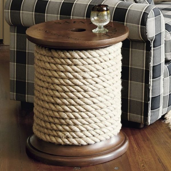 Rope-crafts-ideas-diy-nautical-rope-decor-spool-side-table-ideas