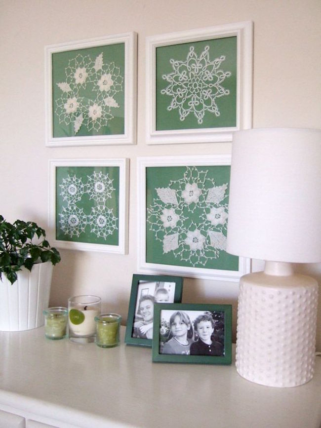 1-framed-doilies-as-wall-art