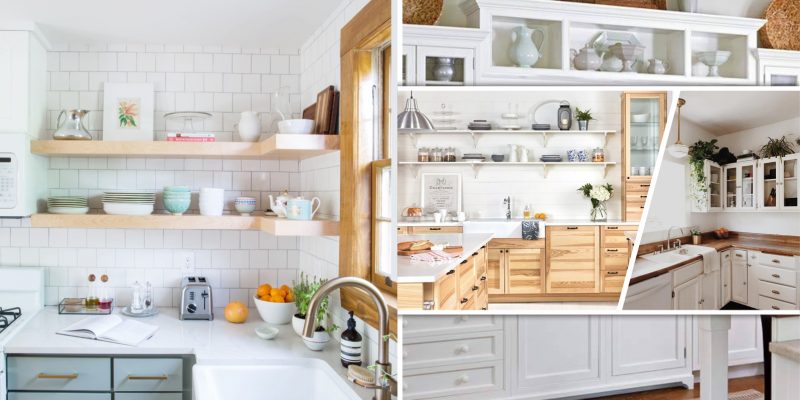 Best choice of places to put floating shelf in your kitchen2
