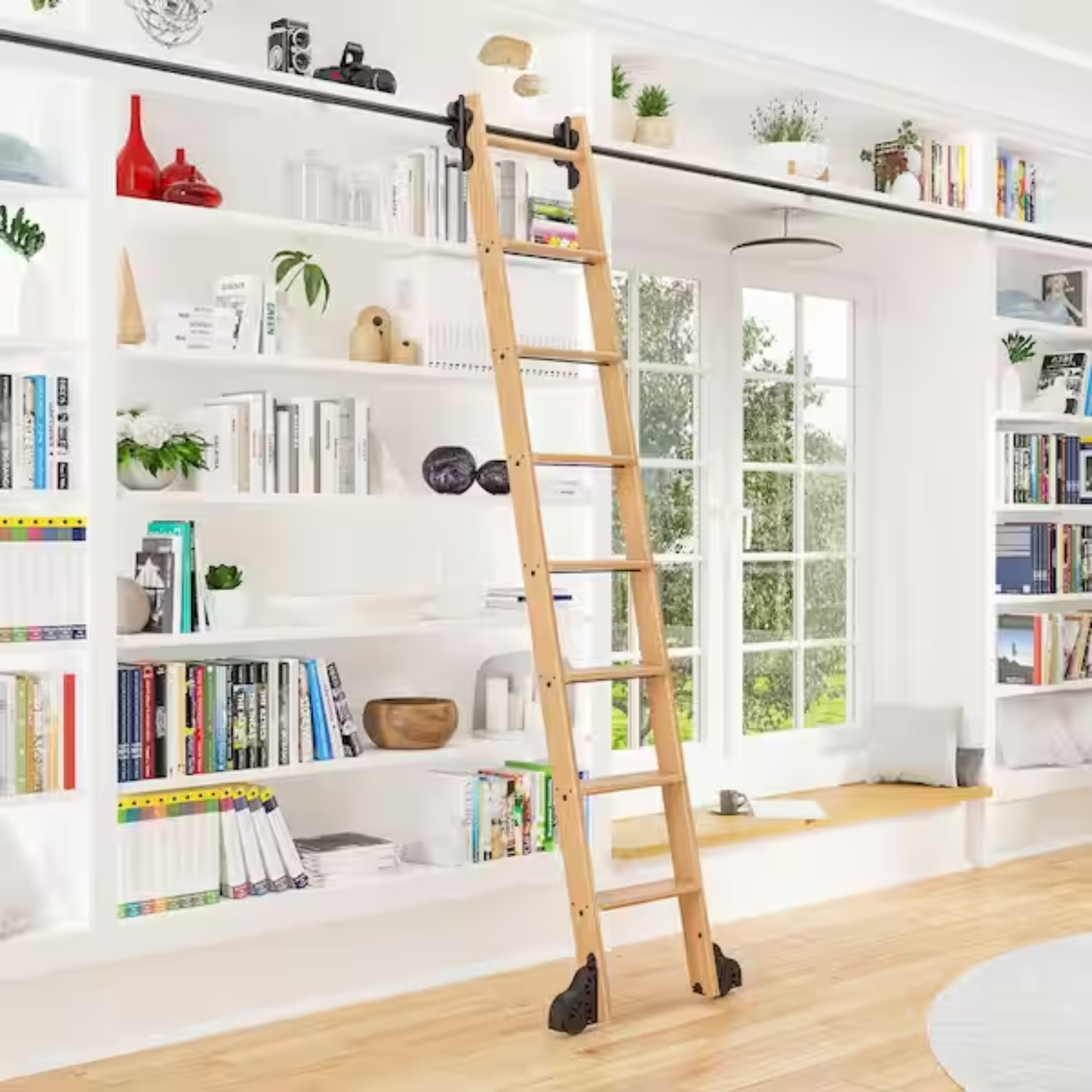 Black rolling ladder kit