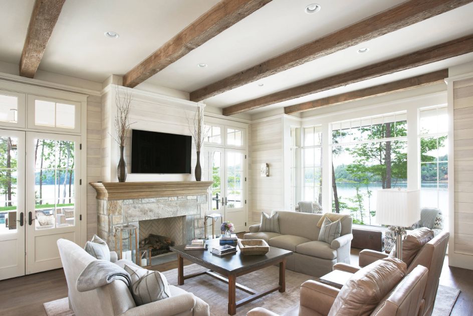 Family-room-wood-beams-ceiling