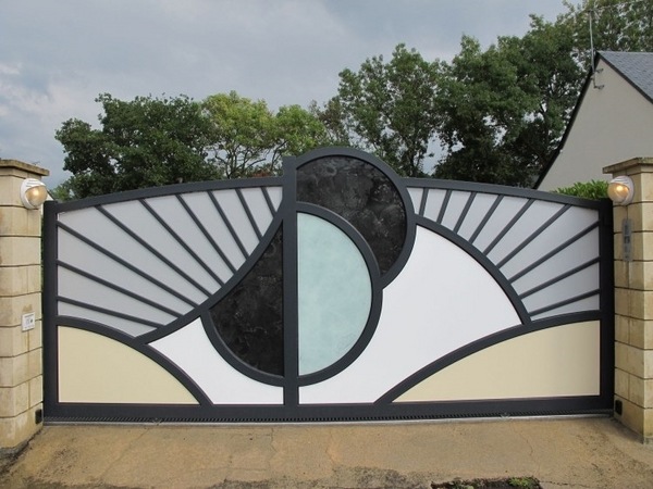 Modern-metal-garden-gates-electric-drive-sliding-gate-decorative-gates