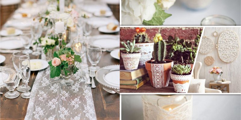 Presenting lace to give a pretty touch to your home2