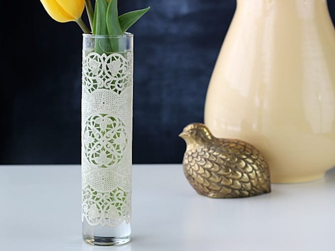 Spring-craft-simple-lace-vase