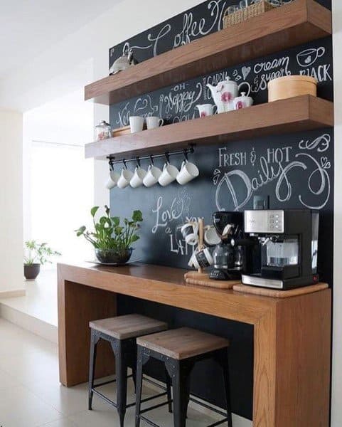 Chalkboard-wall-coffee-bar-ideas