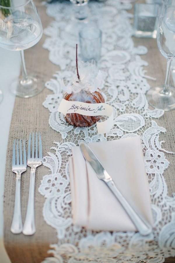 Lace-and-burlap-wedding-table-runners-stylish-table-decorating-ideas