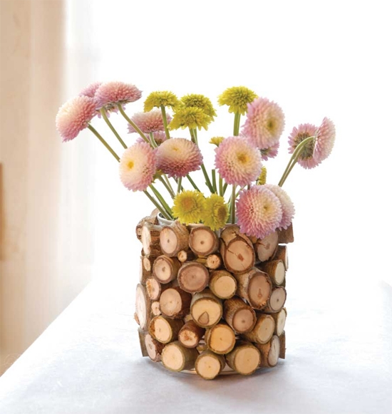 Wood-vases