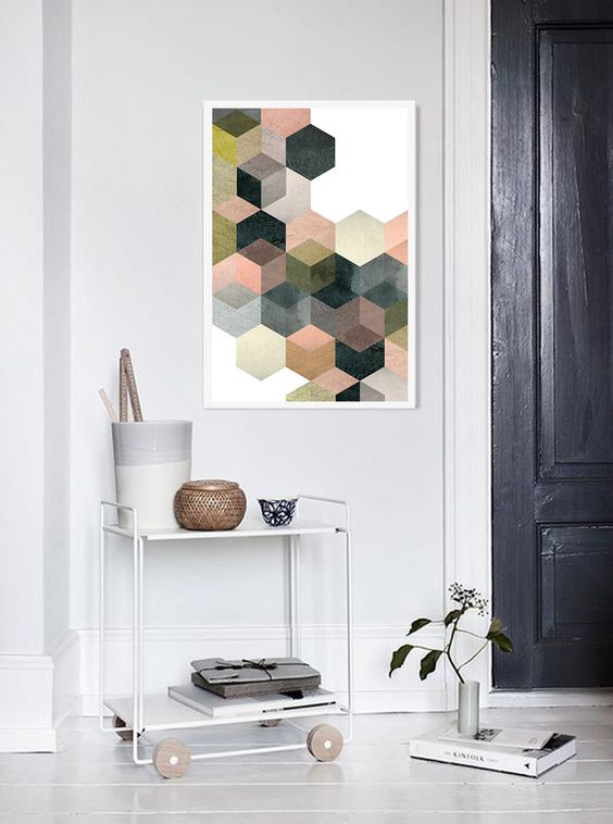 04-hexagon-wall-art-that-you-can-make-yourself