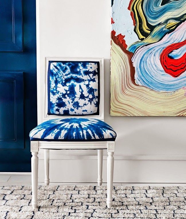 1-white-chair-with-shibori-dyed-upholstery-1