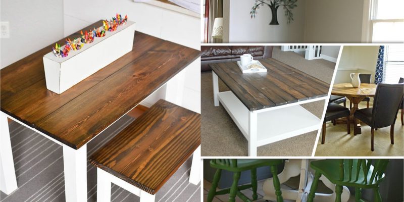 15 diy farmhouse tables to complete your home decoration2