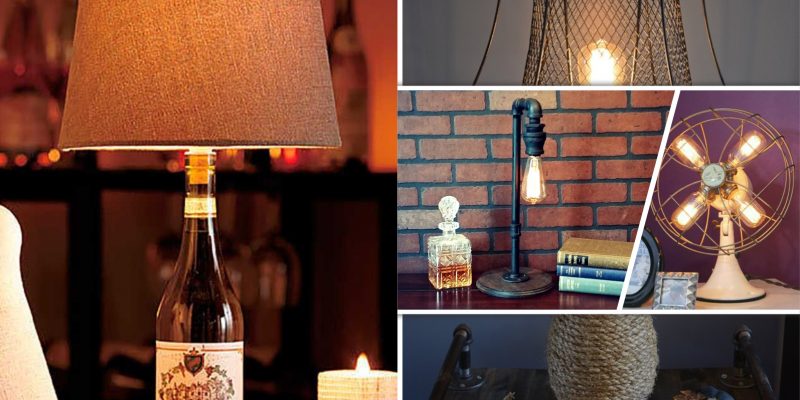 20 easy diy table lamps you can make2