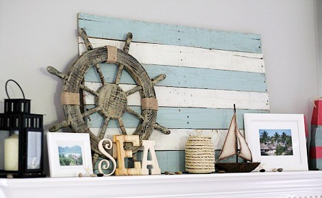 Beach-decor-mantle