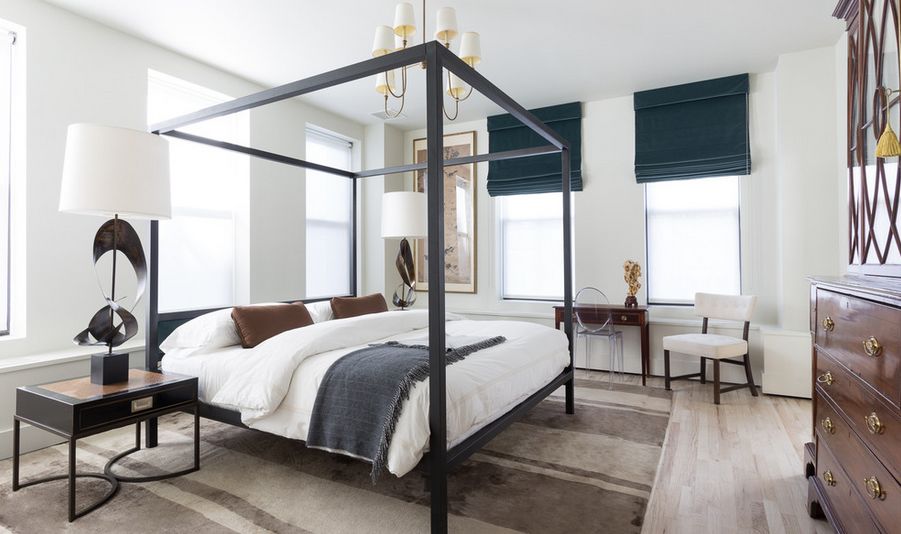 Black-white-and-chocolate-bedroom