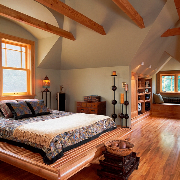 Cozy-attic-bedroom-idea-with-a-window-seat