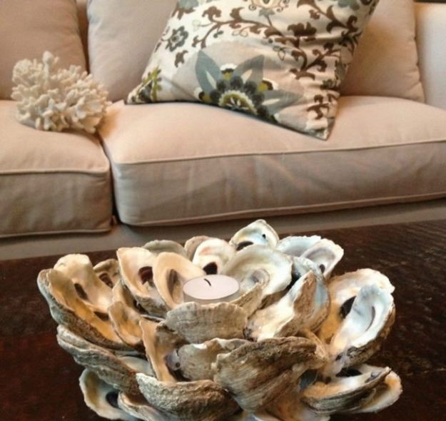 Diy-oyster-shell-candle-holder
