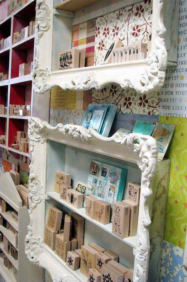 Framed-shelves-to-display-and-organize-small-items