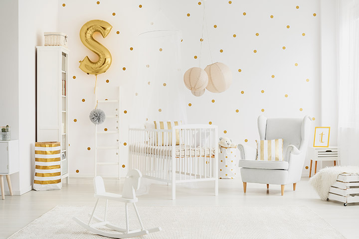Metallic-baby-boy-room-idea