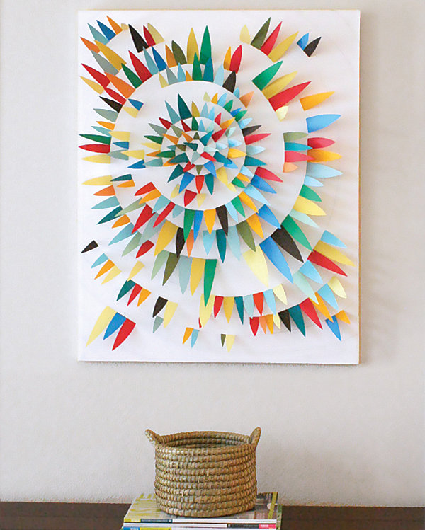 Paper-scrap-3d-wall-art-idea