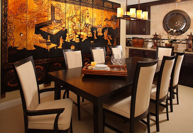 Stunning-print-on-the-wall-creates-the-perfect-background-for-a-chinese-style-dining-room