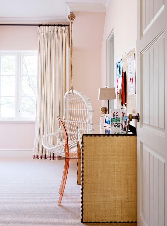 Burlap-nailhead-desk-pink-acrylic-chair