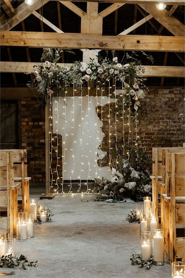 Chic-rustic-indoor-wedding-ceremony-ideas