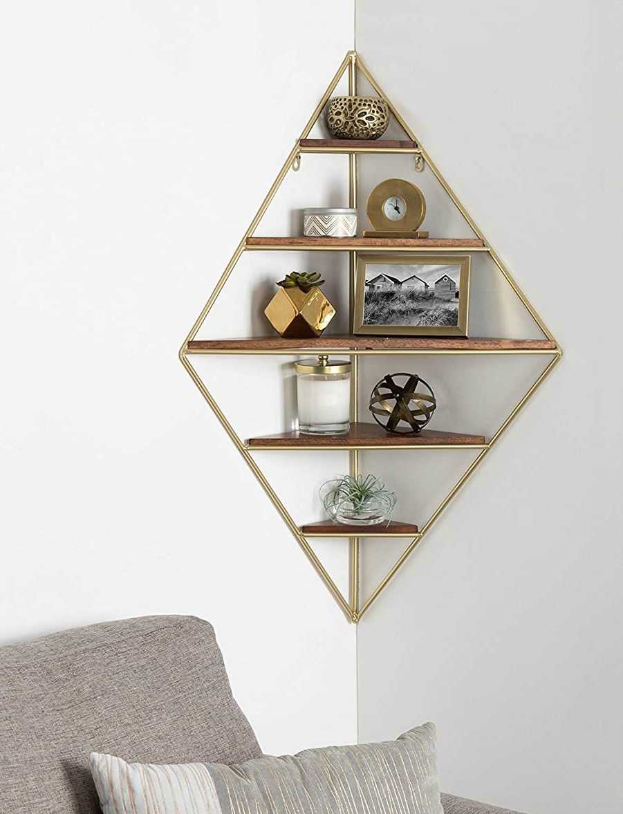 Corner-wall-shelf