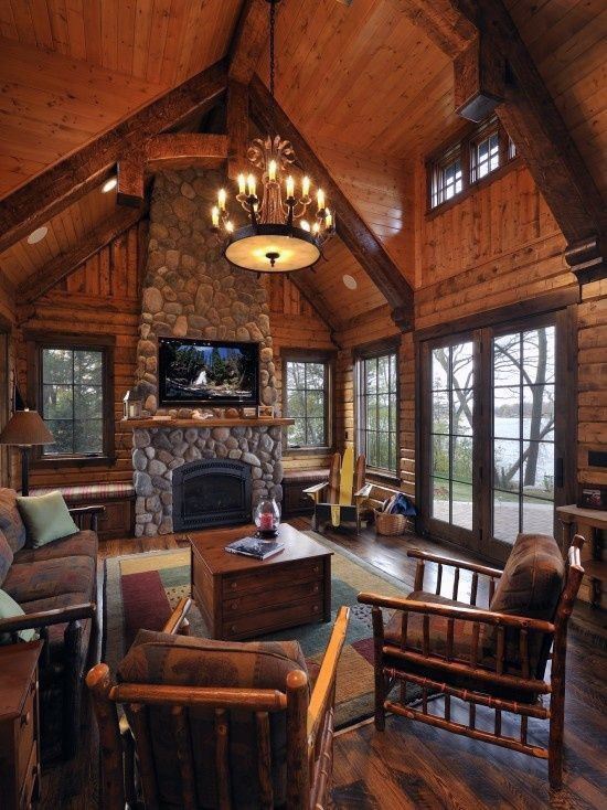 Interior-design-ideas-log-cabins