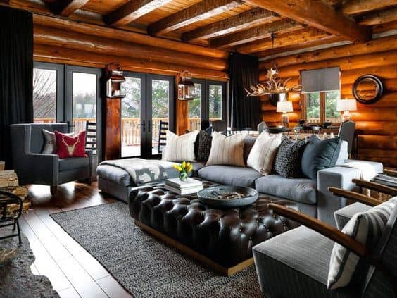 Living-room-log-cabin-interior-design