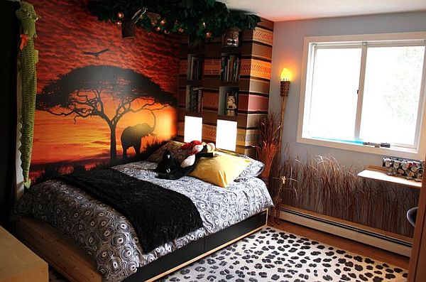 Safari-themed-kids-bedroom