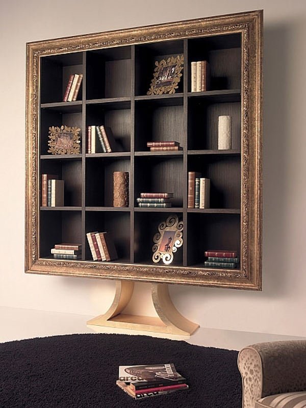 Unique-book-rack-ideas-picture-frame-wall-decorating-ideas-living-room-decor