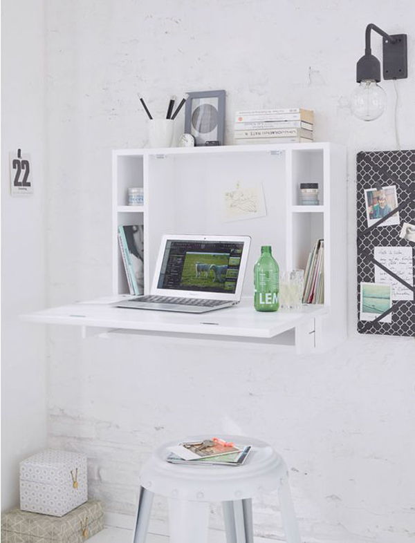 Wall-mounted-folding-desk-for-home-office