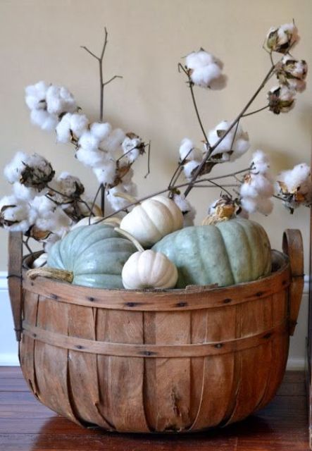 03-a-bushel-basket-with-white-and-green-pumpkins-and-cotton-branches-for-a-neutral-look