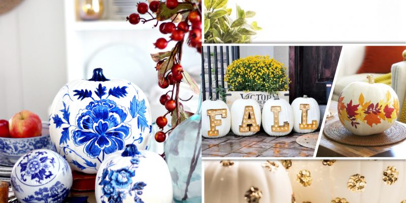 10 calming white pumpkin decoration this fall2