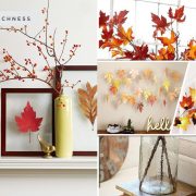 10 ideas to use maple leaf for your fall home decoration2