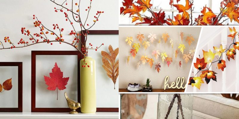 10 ideas to use maple leaf for your fall home decoration2