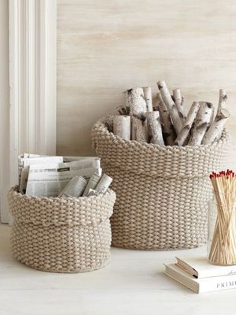 14-knit-cotton-baskets-for-firewood-storage
