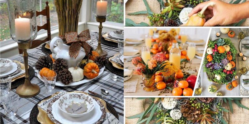 15 harvest fall moon dining table centerpiece designs2