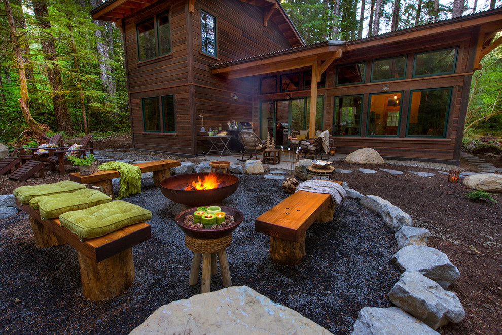 35-rustic-campfire-outdoor-idea-for-fireplace-homebnc