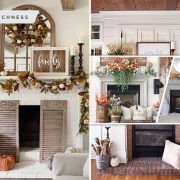 40 mantel decorations for your fall home atmosphere2