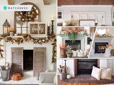 40 mantel decorations for your fall home atmosphere2