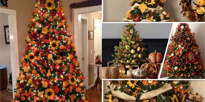 45 pretty autumn tree decorations2