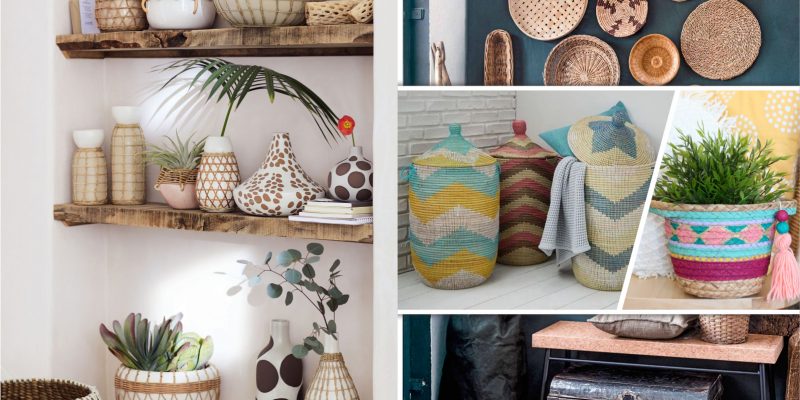 55 boho baskets for any home needs2