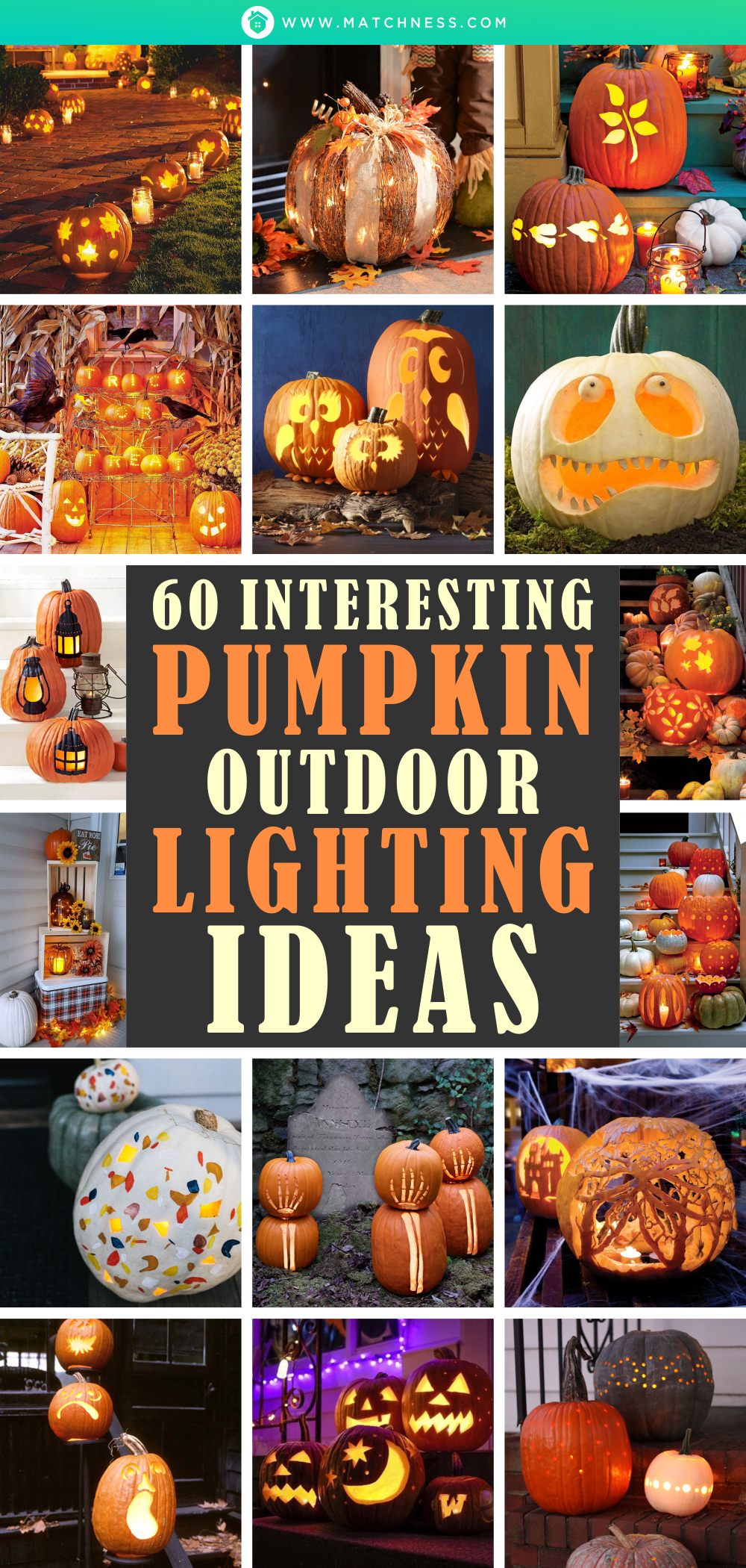 60 interesting pumpkin outdoor lighting ideas1
